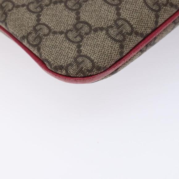GUCCI GG Supreme Hand Bag Pvc Beige Silver - Picture 11 of 16